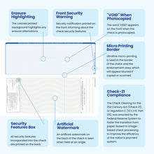 Load image into Gallery viewer, Computer Check On Top (Printed)